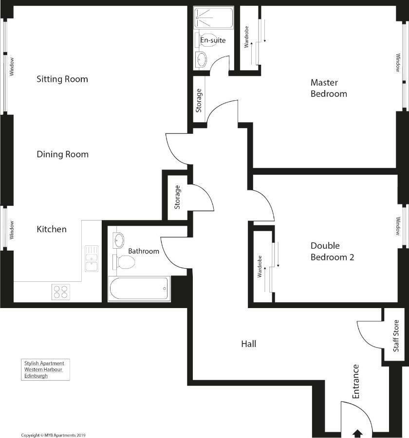 Stylish Apartment Edinburgh Bagian luar foto